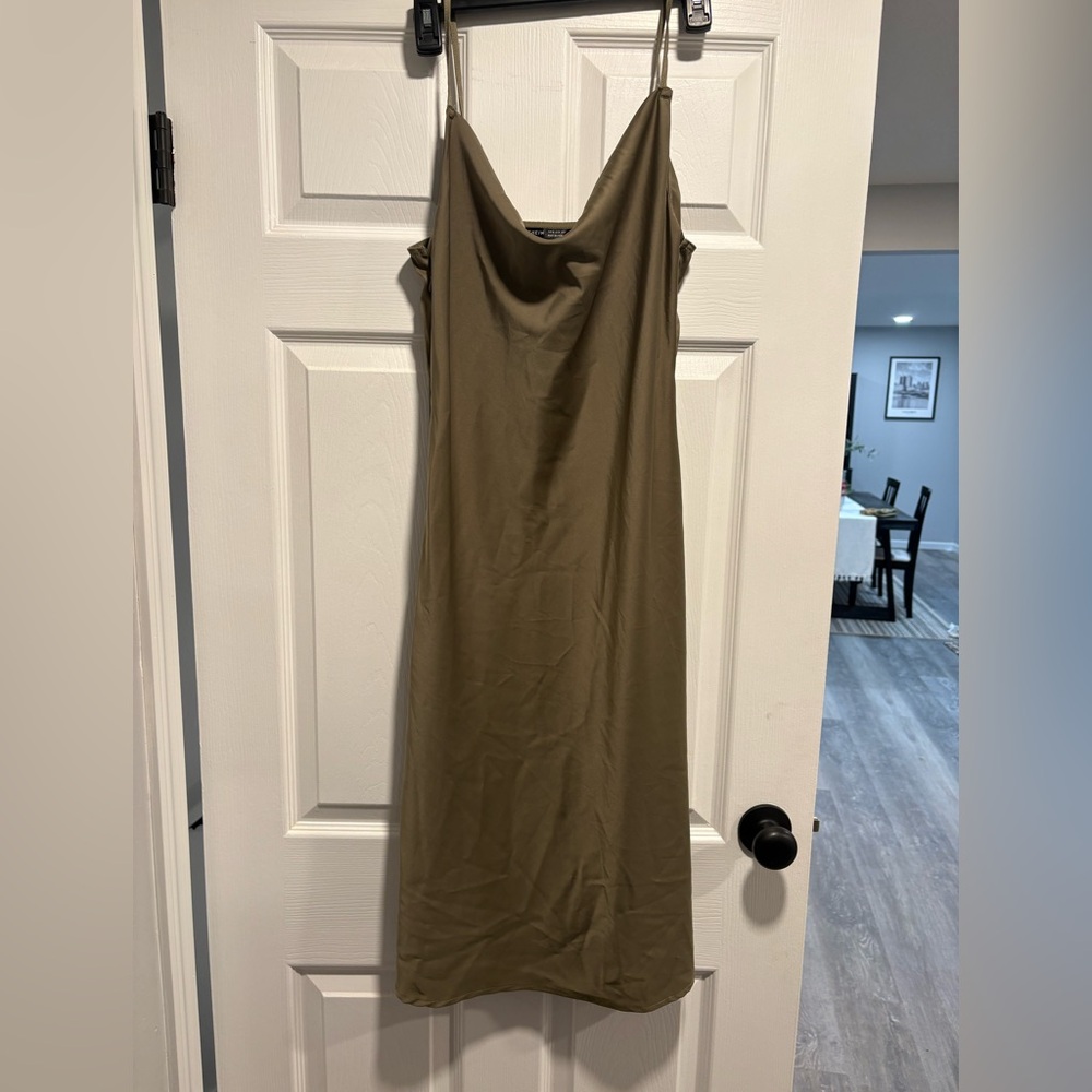 SHEIN Olive Strapless Dress